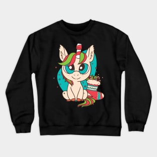 Cute Christmas Unicorn Crewneck Sweatshirt